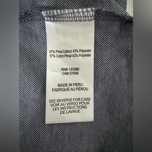 Travis Matthew Oceanside Polo Shirt Blue Nights Heather Size XL NWT Company Logo - Picture 8 of 13